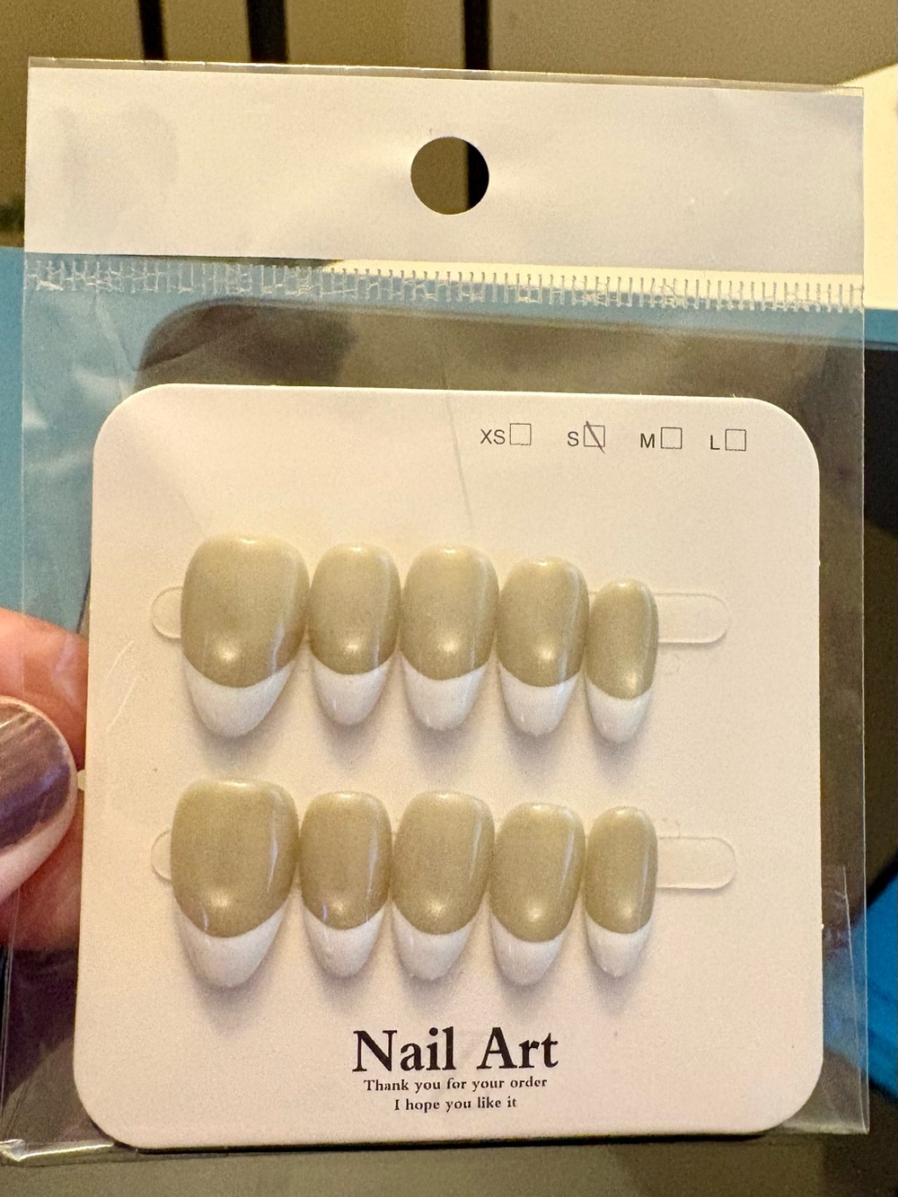 Handmade Press On Nail Set N8